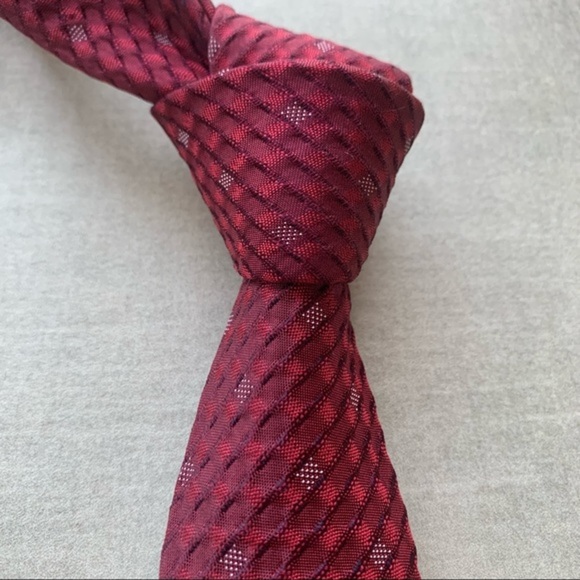 Lanvin Skinny Silk Textured Tie - Picture 2 of 5